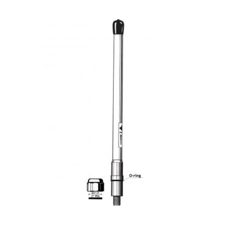 Procom UKW-Marine-Antenne CXL 2-1/L-N Seefunk 146-165 MHz mit N Anschluss